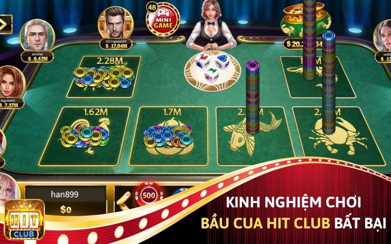 Kinh nghiệm chơi Bầu cua Hit Club bất bại.